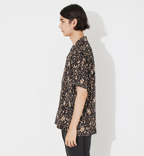 ABAHOUSE「【アニマル柄】オープンカラー 半袖シャツ」|シャツ・ブラウス|