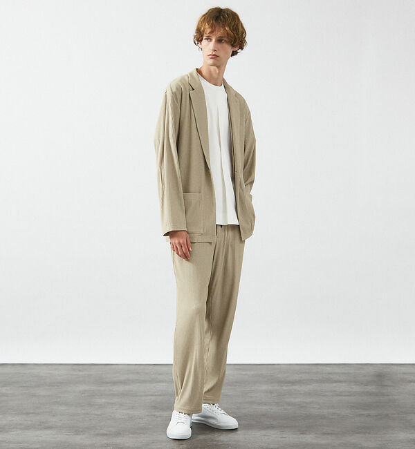 ABAHOUSE「【セットアップ対応】プリーツ イージーパンツ/ ワイドパンツ」|その他|