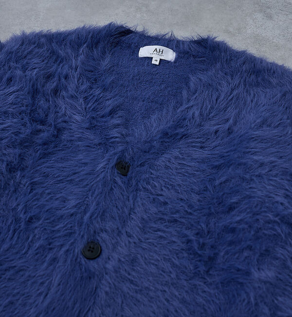 ABAHOUSE「【AH ABAHOUSE】ロングシャギー ニットカーディガン」|カーディガン|