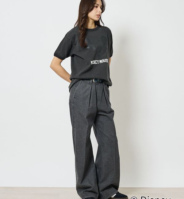ABAHOUSE「【JOHNBULL/ジョンブル】MICKEY MOUSE RINGER T/ミッ」|Tシャツ・カットソー|