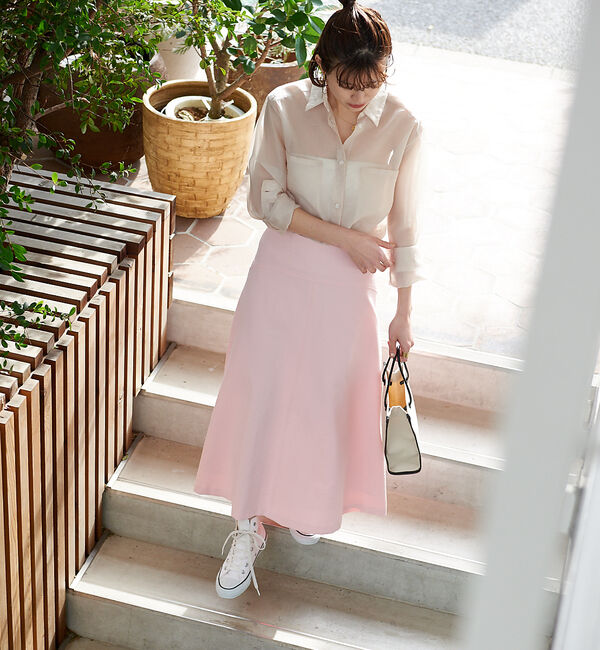 Rouge vif「【XSサイズ展開】シェルタリングフレアスカート」|スカート|