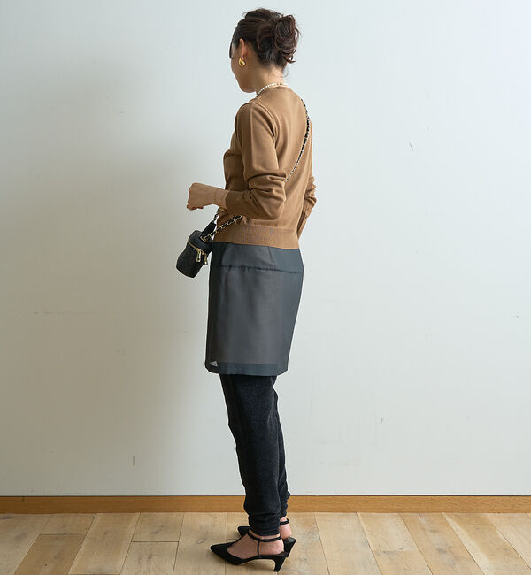 Rouge vif「シアーレイヤードサテンミニスカート」|スカート|