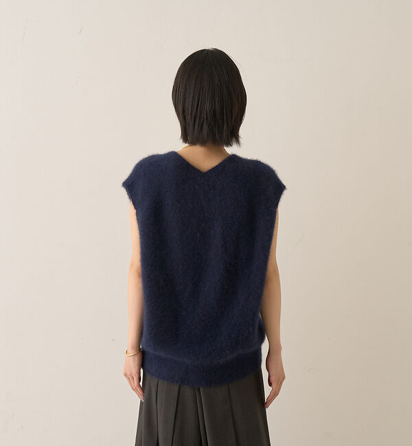 Rouge vif「フォックスウール ニットベスト」|ニット・セーター|