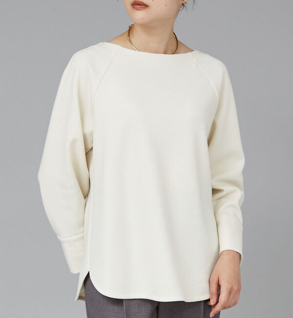 qualite「【セットアップ対応】ダブルクロスブラウス」|シャツ・ブラウス|アイボリー