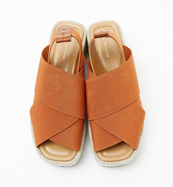 AU BANNISTER「エラスティッククロスウェッジサンダル」|サンダル|