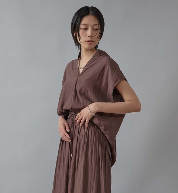 Liesse「バックギャザーブラウス」|シャツ・ブラウス|