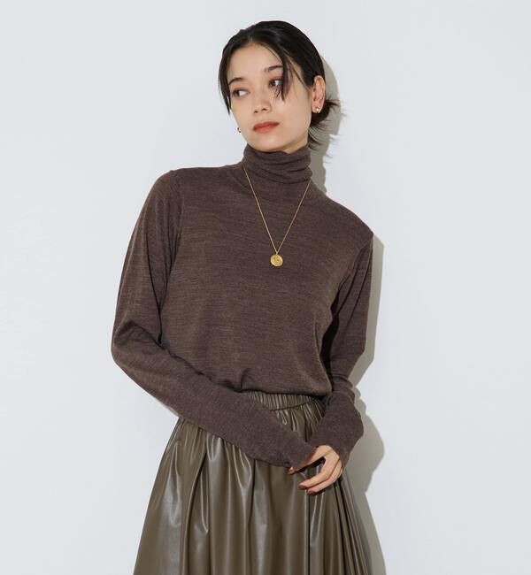 Liesse「ウォッシャブルウールタートルニット」|ニット・セーター|