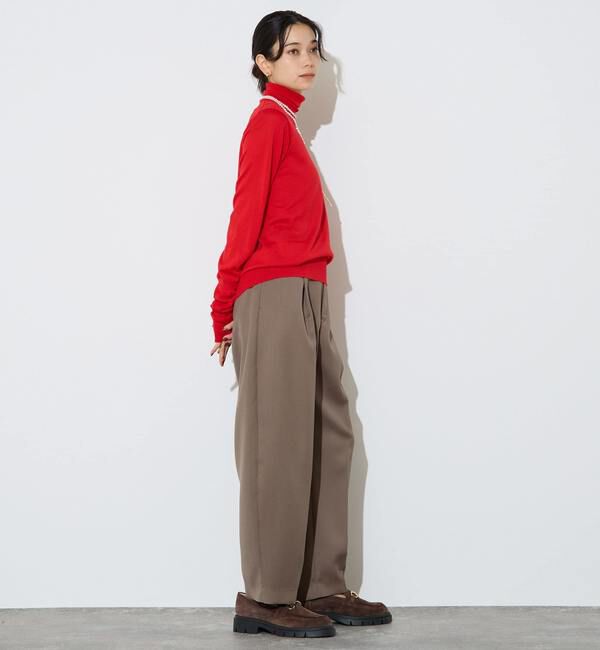 Liesse「ウォッシャブルウールタートルニット」|ニット・セーター|