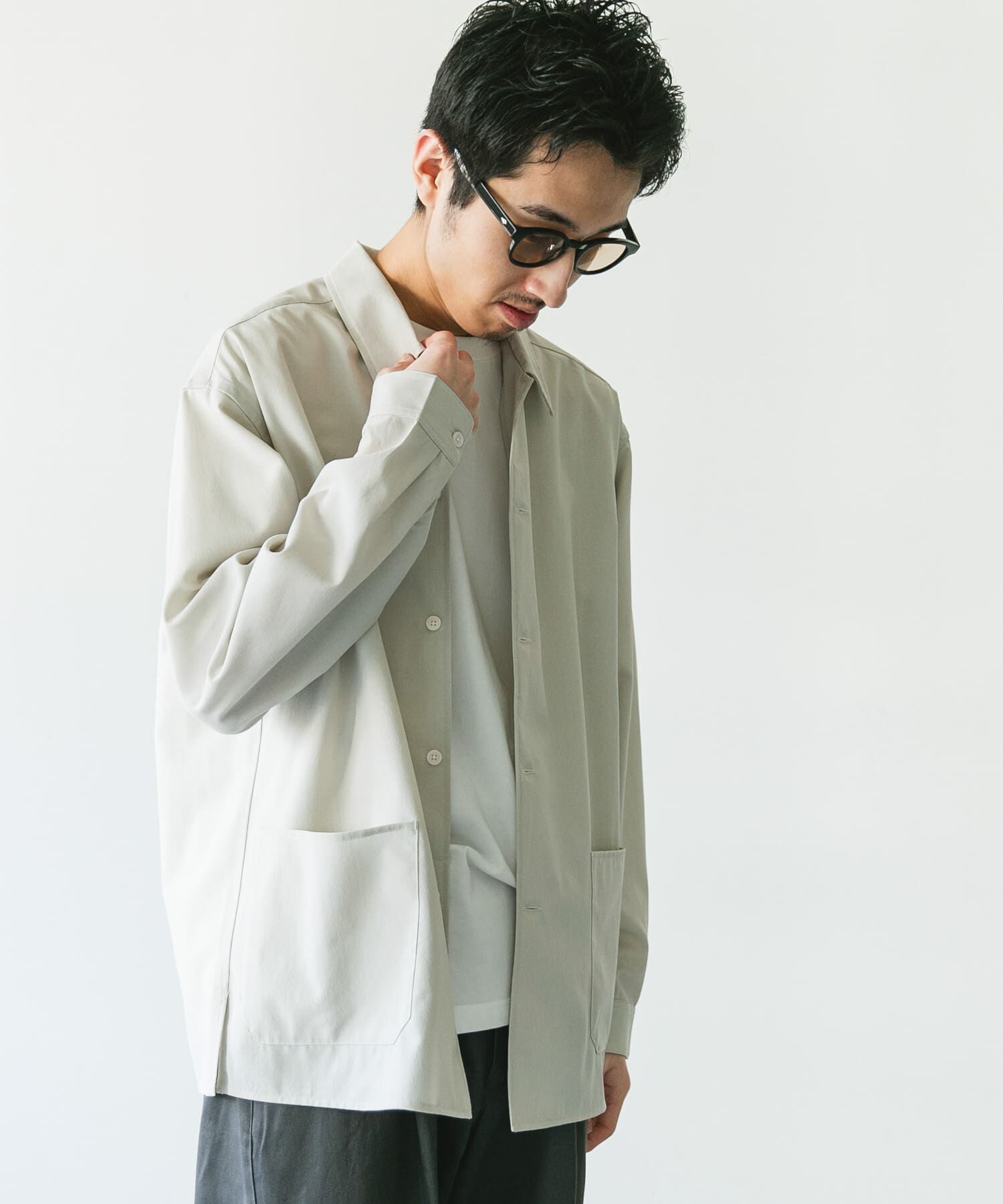 URBAN RESEARCH DOORS「『XLサイズ/WEB限定』『UR TECH DRYLUXE』 LONG-SLEEVE SHIRTS」|シャツ・ブラウス|