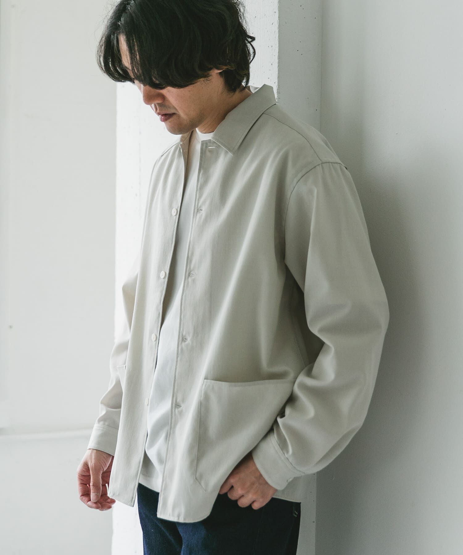 URBAN RESEARCH DOORS「『XLサイズ/WEB限定』『UR TECH DRYLUXE』 LONG-SLEEVE SHIRTS」|シャツ・ブラウス|