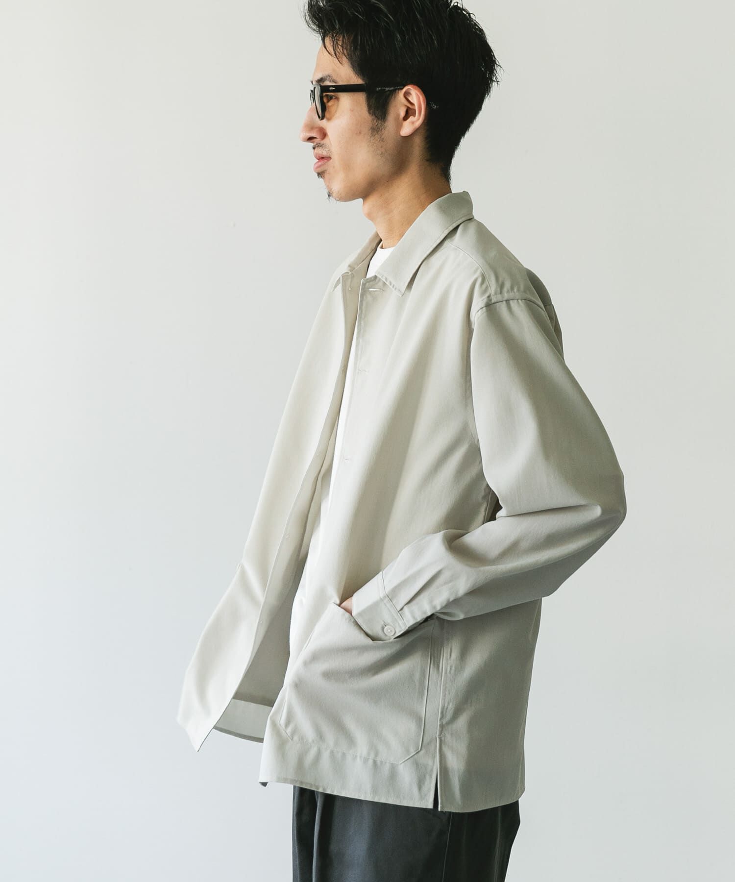 URBAN RESEARCH DOORS「『XLサイズ/WEB限定』『UR TECH DRYLUXE』 LONG-SLEEVE SHIRTS」|シャツ・ブラウス|