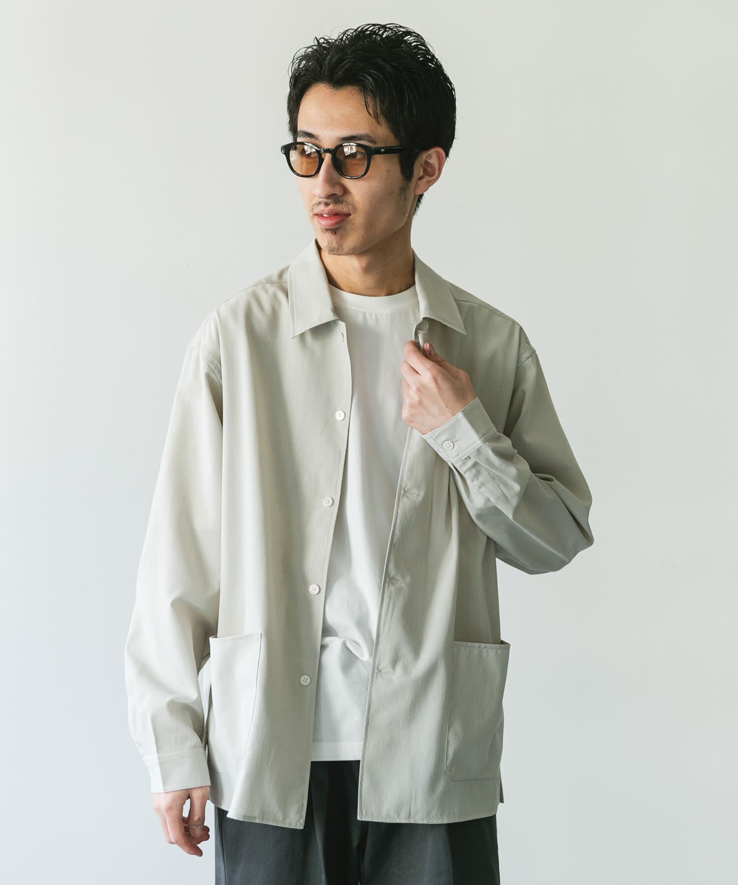 URBAN RESEARCH DOORS「『XLサイズ/WEB限定』『UR TECH DRYLUXE』 LONG-SLEEVE SHIRTS」|シャツ・ブラウス|