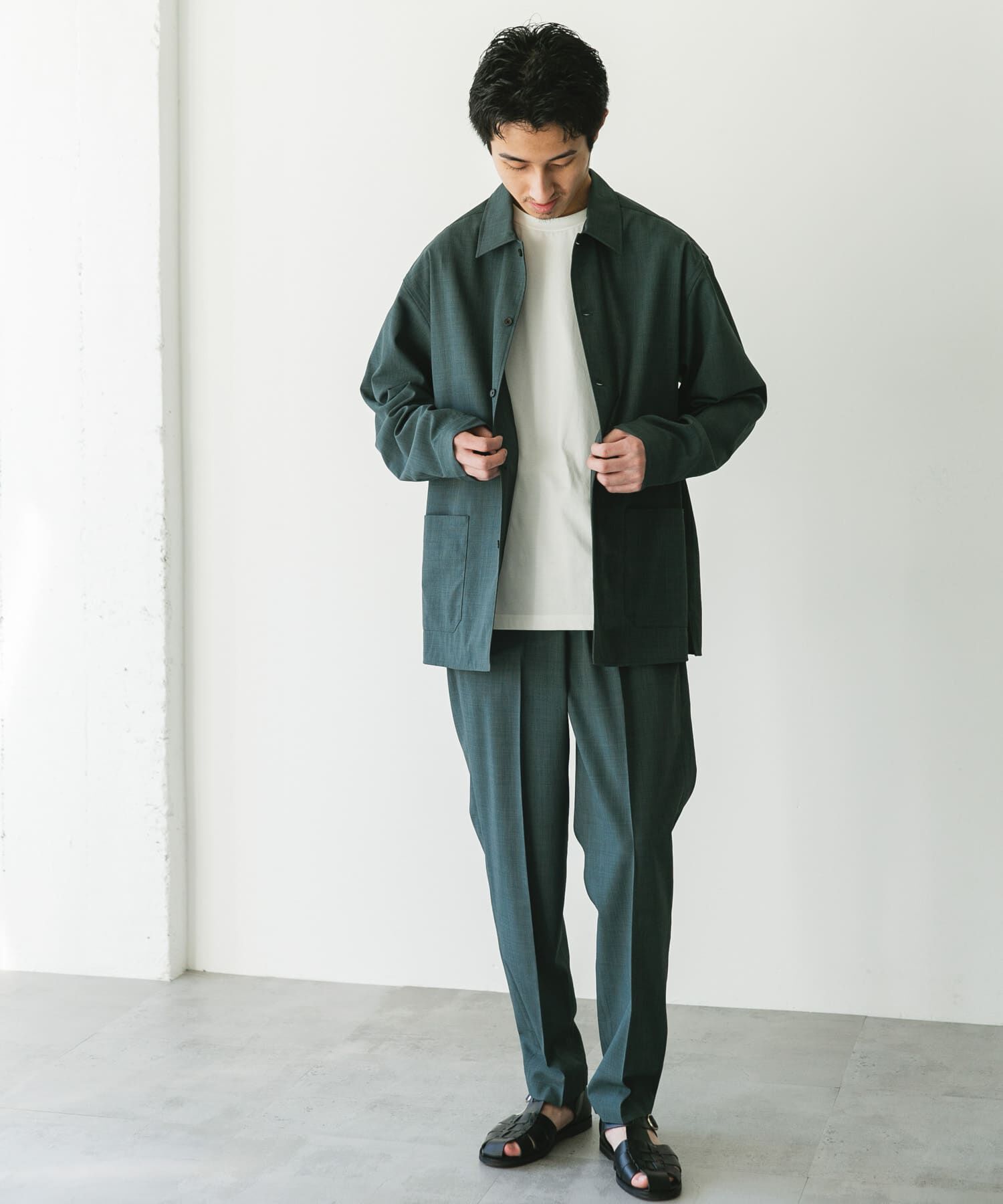 URBAN RESEARCH DOORS「『XLサイズ/WEB限定』『UR TECH DRYLUXE』 LONG-SLEEVE SHIRTS」|シャツ・ブラウス|
