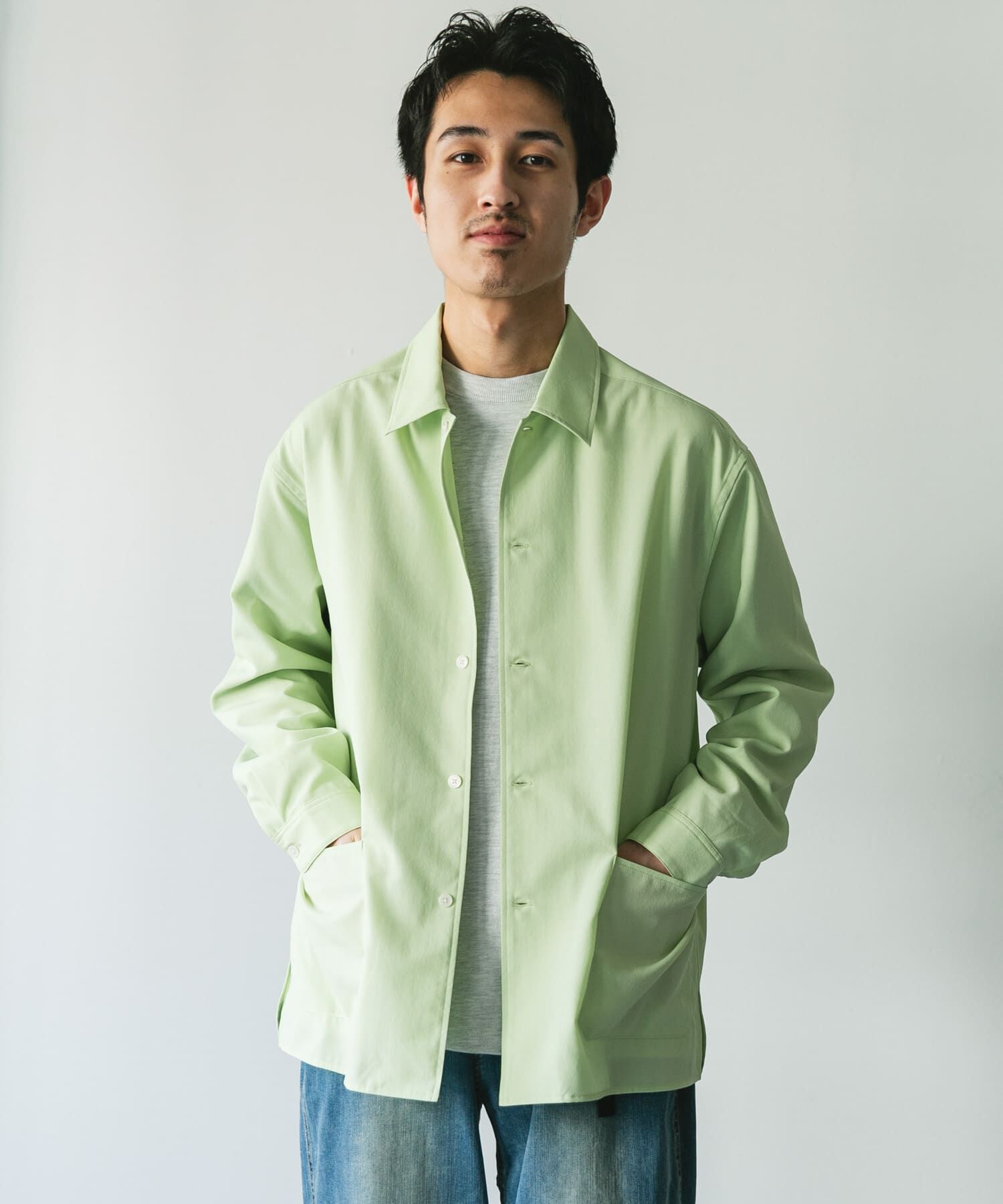 URBAN RESEARCH DOORS「『XLサイズ/WEB限定』『UR TECH DRYLUXE』 LONG-SLEEVE SHIRTS」|シャツ・ブラウス|