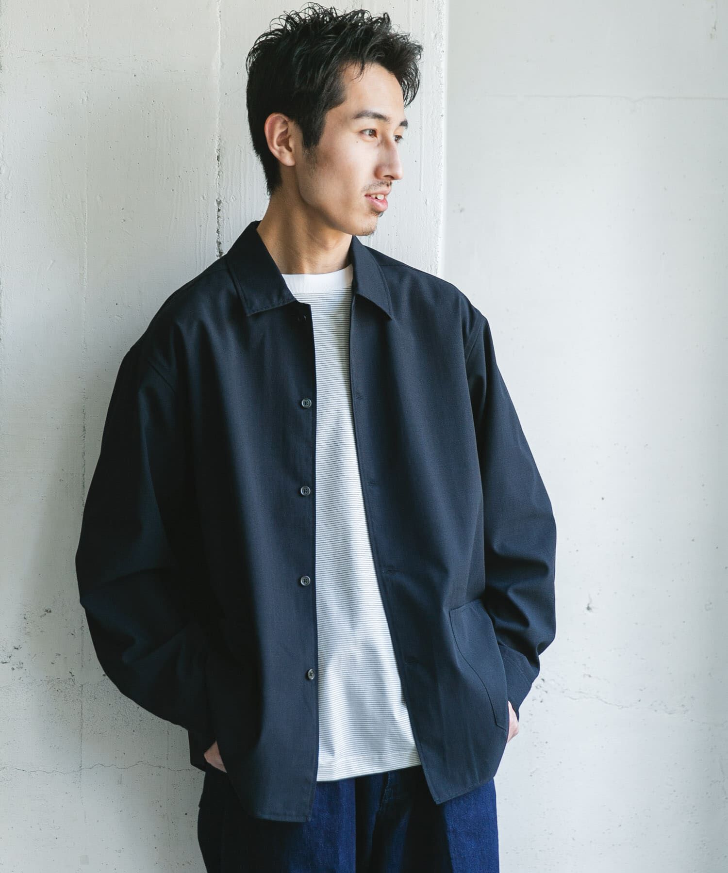 URBAN RESEARCH DOORS「『XLサイズ/WEB限定』『UR TECH DRYLUXE』 LONG-SLEEVE SHIRTS」|シャツ・ブラウス|