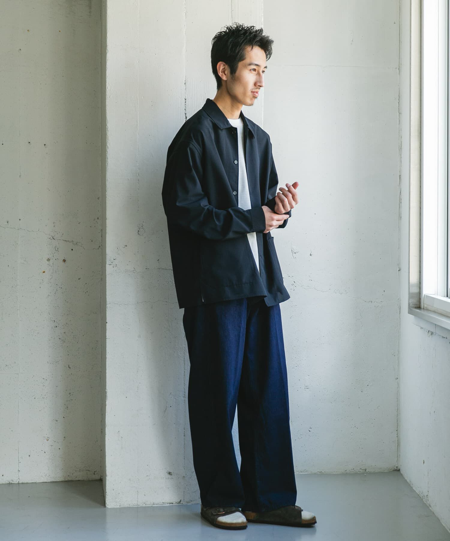 URBAN RESEARCH DOORS「『XLサイズ/WEB限定』『UR TECH DRYLUXE』 LONG-SLEEVE SHIRTS」|シャツ・ブラウス|