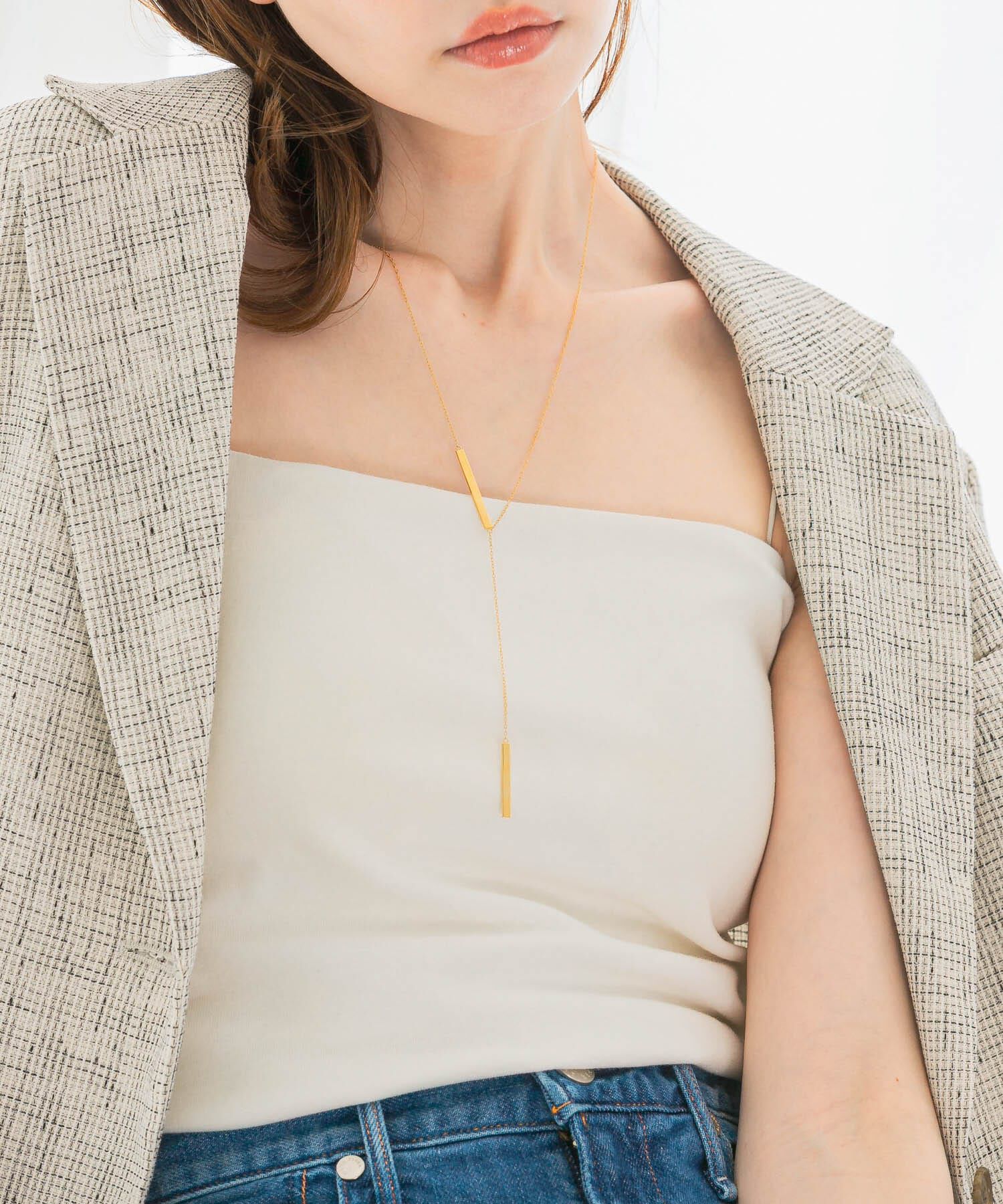 URBAN RESEARCH ROSSO「Favorible　Bar Motif Lariat」|ネックレス|ゴールド