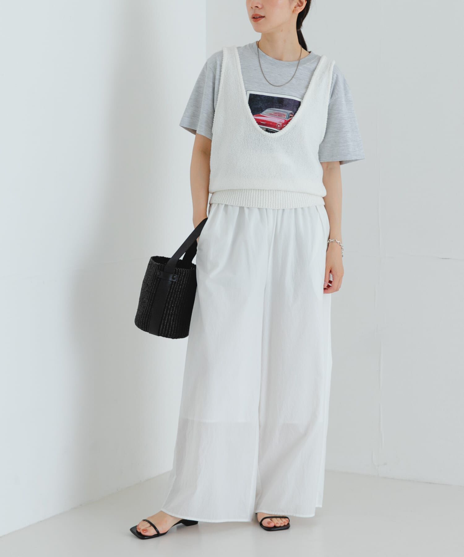 URBAN RESEARCH「コットンギャザーワイドパンツ」|その他|