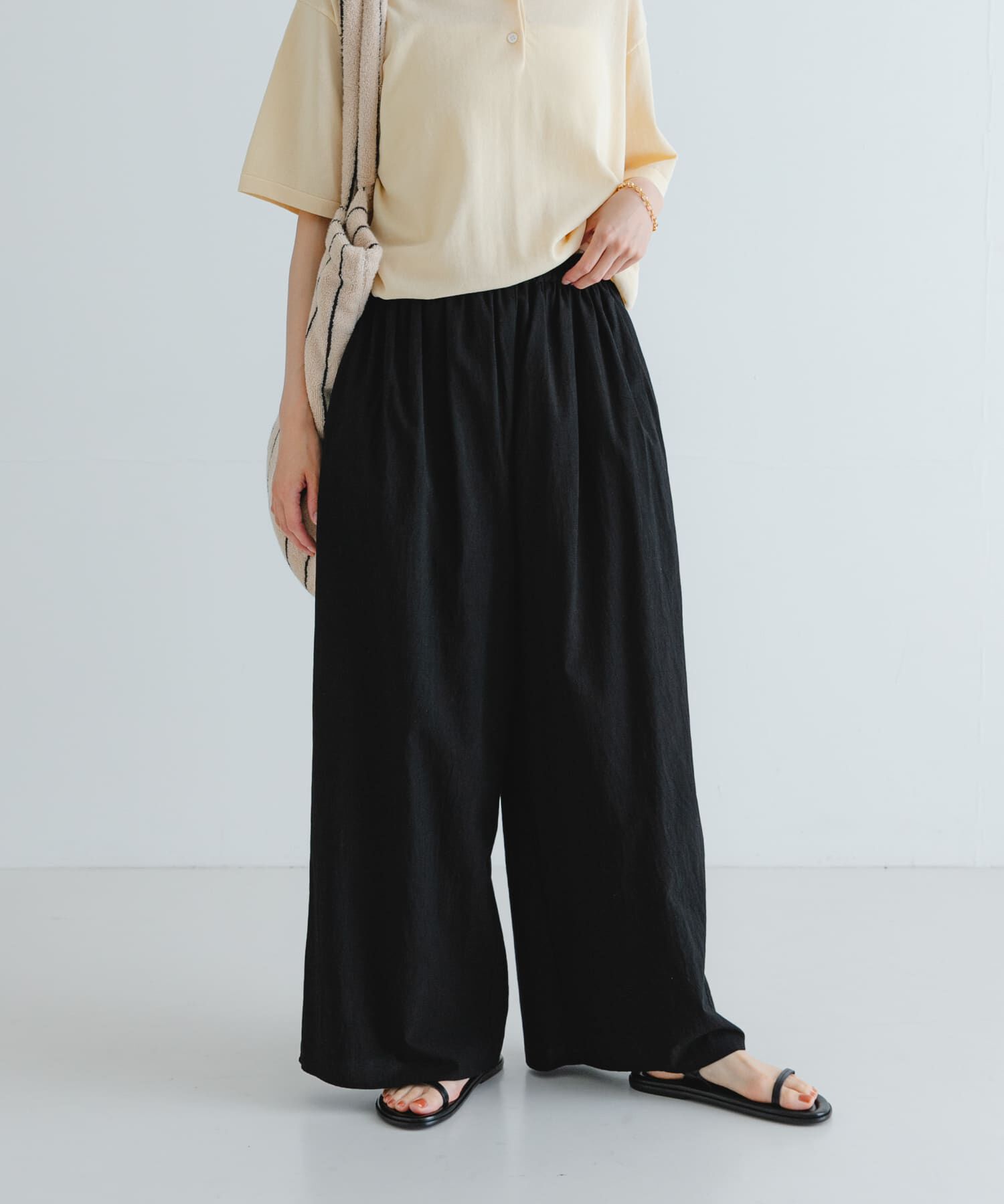 URBAN RESEARCH「コットンギャザーワイドパンツ」|その他|