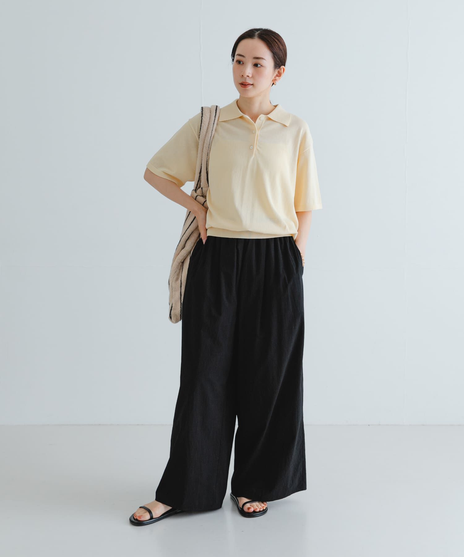 URBAN RESEARCH「コットンギャザーワイドパンツ」|その他|