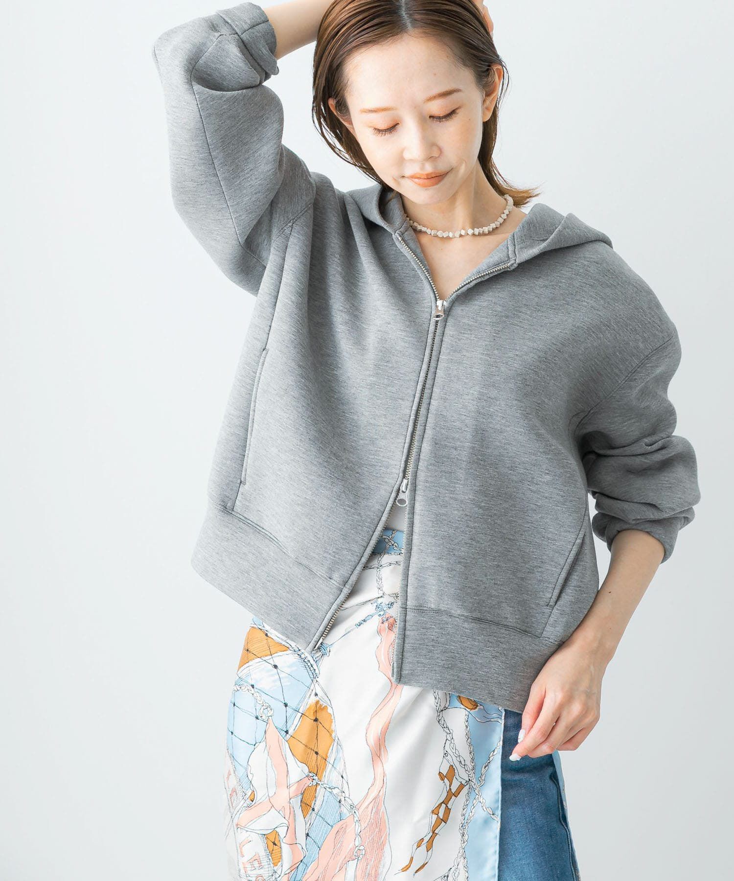 URBAN RESEARCH ROSSO「ダブルジップダンボールパーカー」|パーカー|