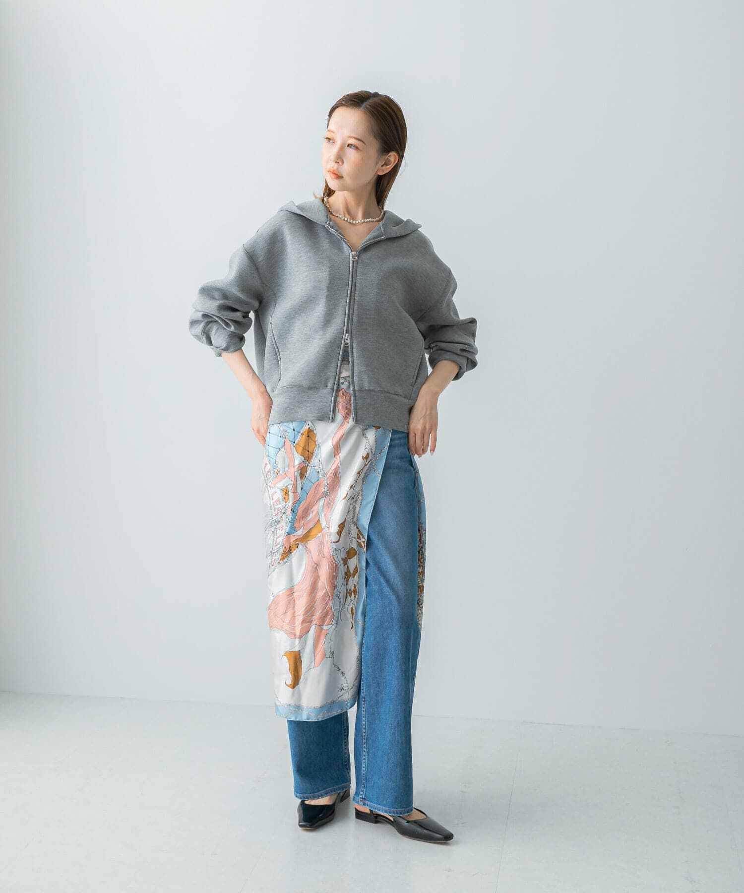 URBAN RESEARCH ROSSO「ダブルジップダンボールパーカー」|パーカー|