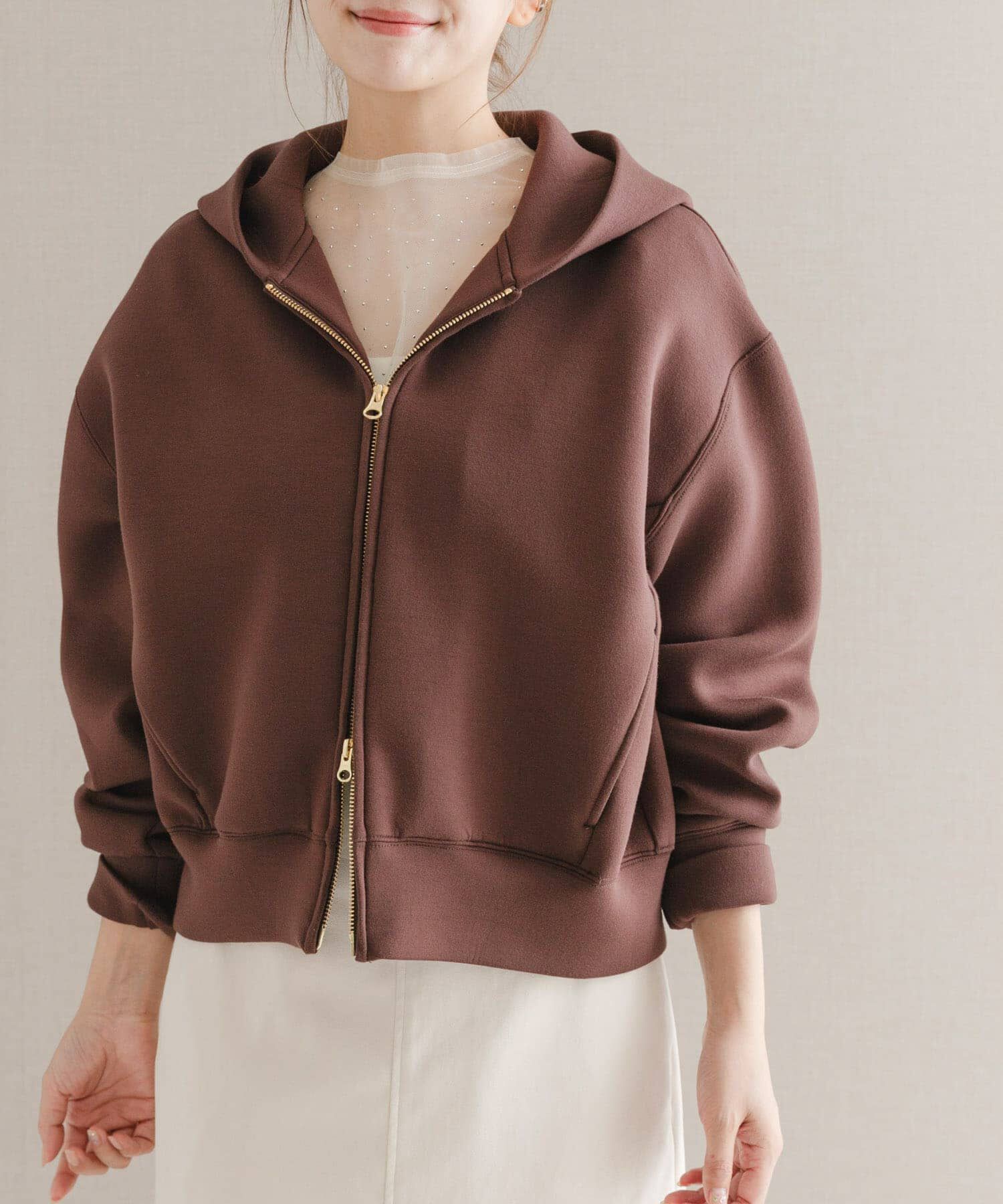 URBAN RESEARCH ROSSO「ダブルジップダンボールパーカー」|パーカー|