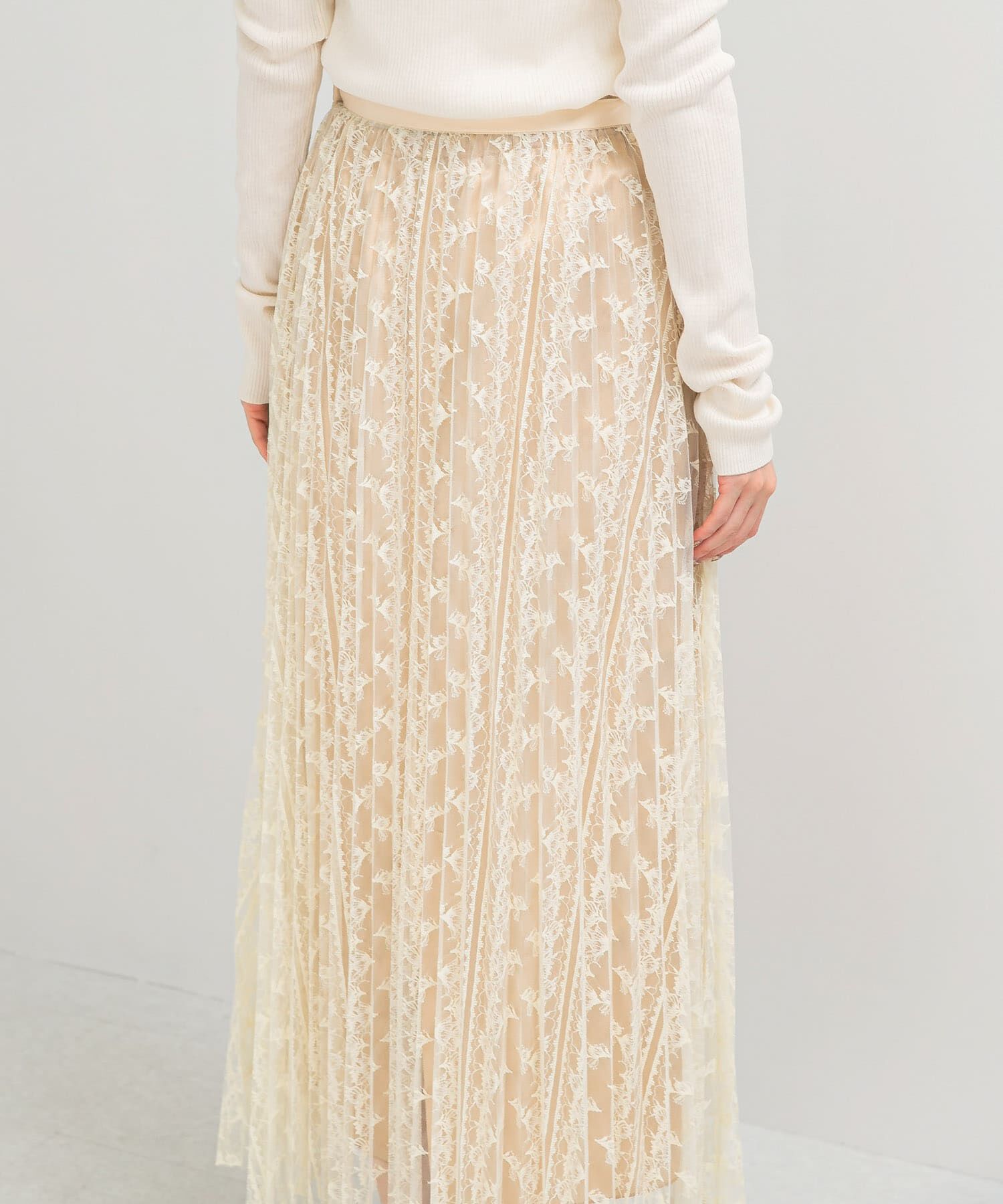 URBAN RESEARCH ROSSO「2WAYレイヤードレーススカート」|スカート|