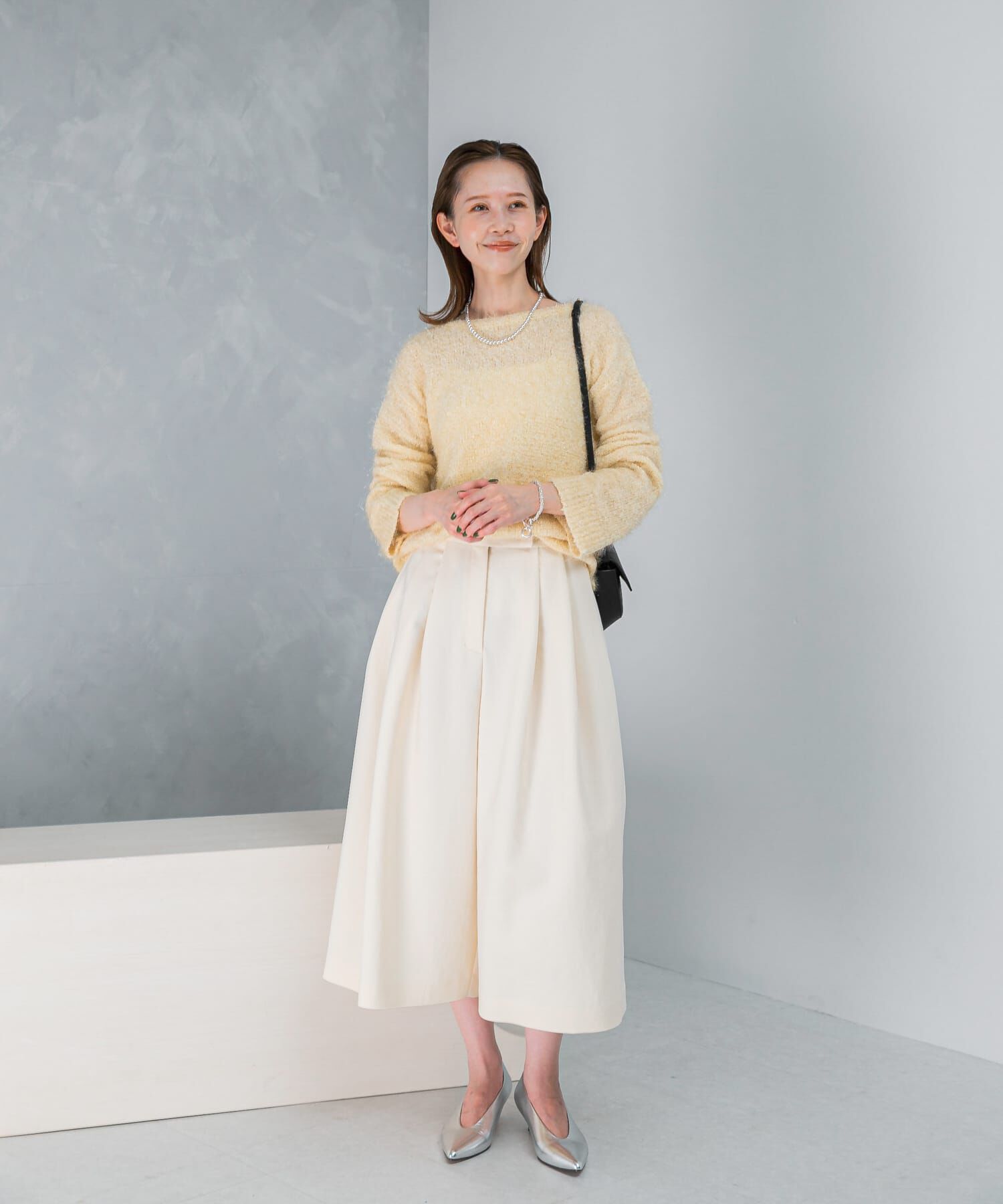 URBAN RESEARCH ROSSO「ラメシャギーニットプルオーバー」|ニット・セーター|