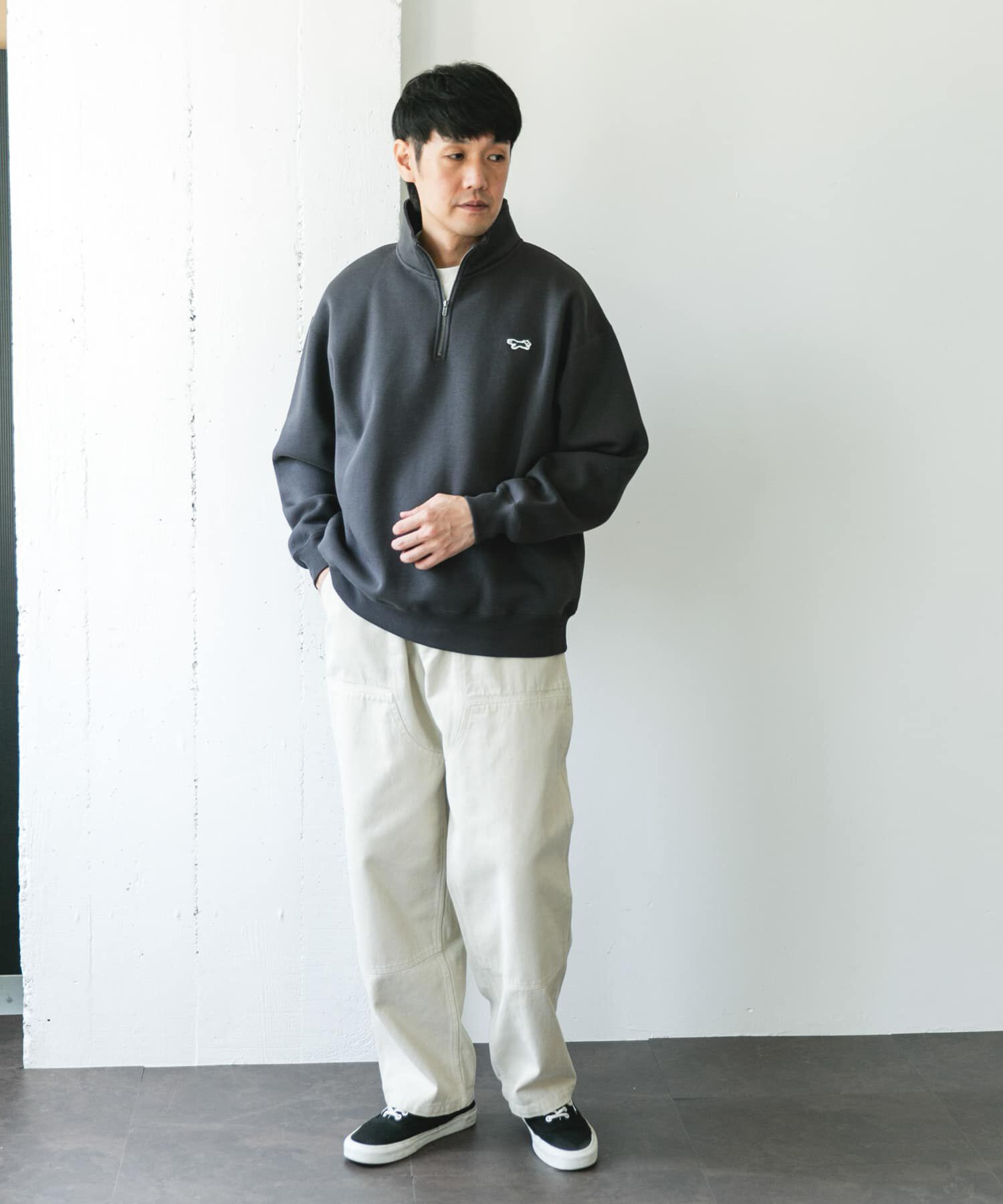 URBAN RESEARCH DOORS「『XLサイズ/WEB限定』『別注』PENNEYS&times;DOORS　THE FOX ハーフジップスウェット」|スウェット・ジャージ|