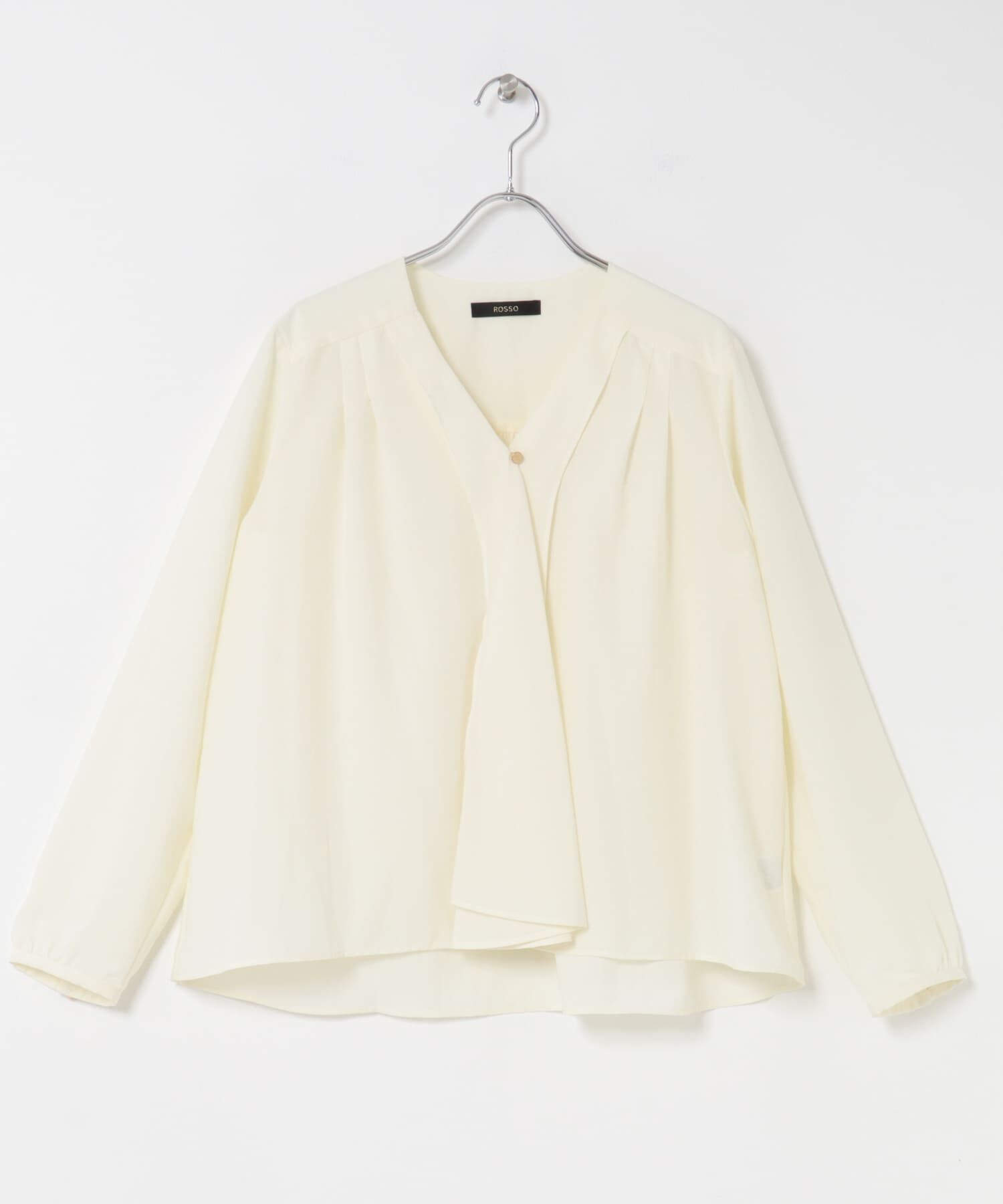 URBAN RESEARCH ROSSO「ウォッシャブルVネックフレアブラウス」|シャツ・ブラウス|