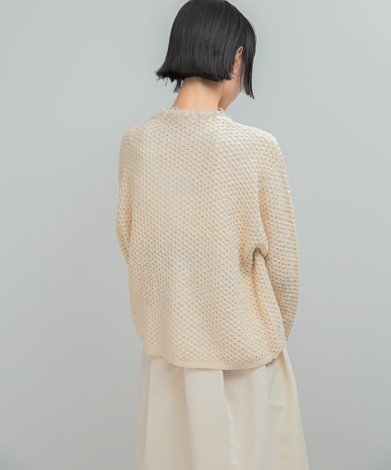 URBAN RESEARCH ROSSO「ツイードVネックカーディガン」|カーディガン|