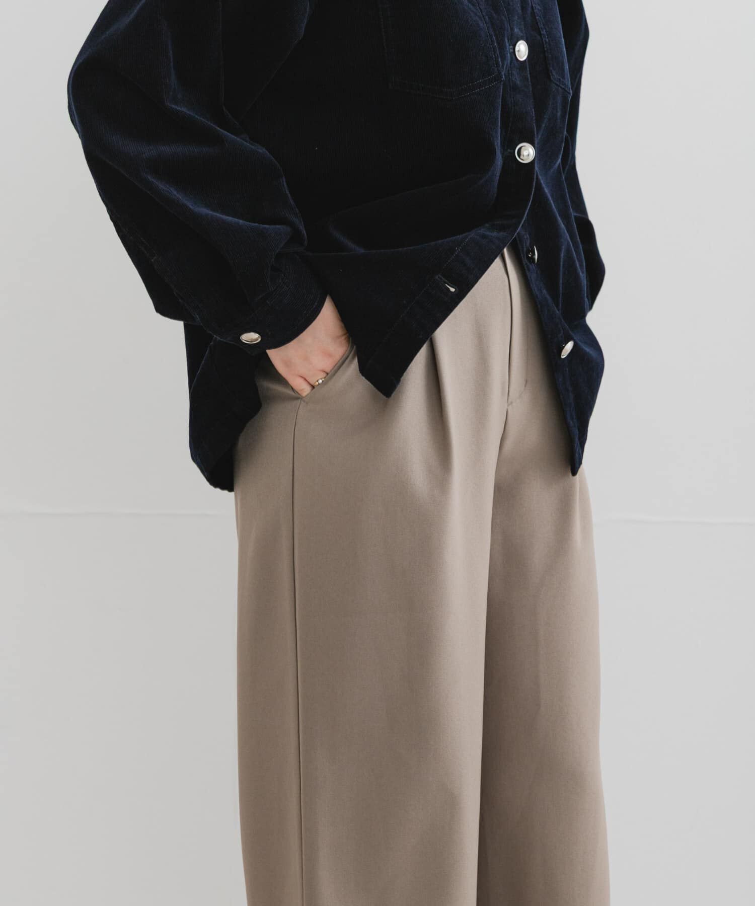 URBAN RESEARCH ROSSO「『UR TECH SMOOTHLUXE』F by ROSSO　タックワイドパンツ」|その他|