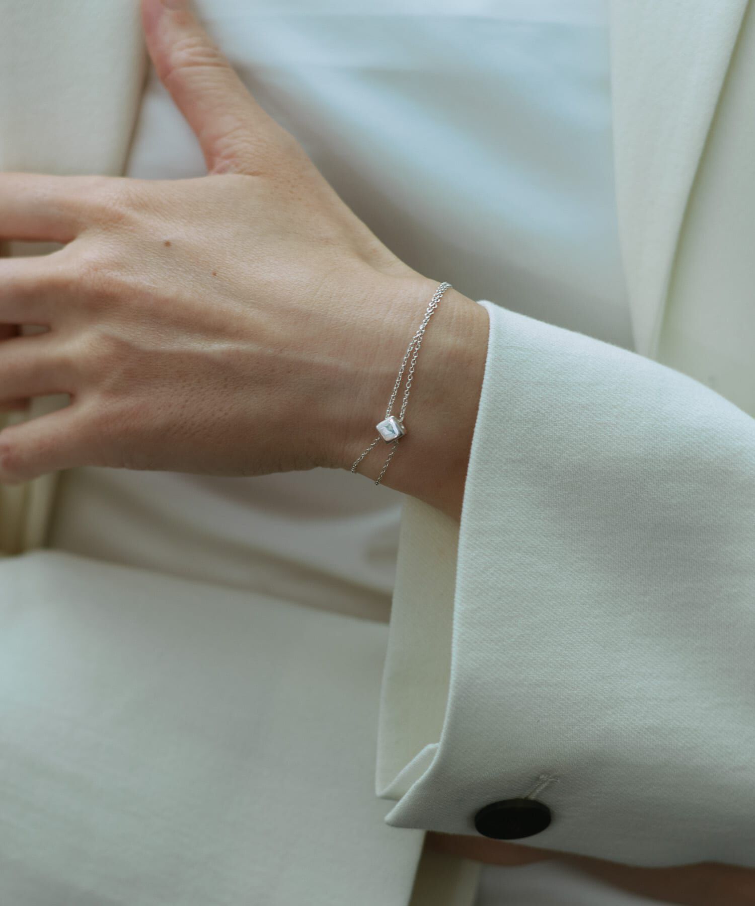 SMELLY「SMELLY so&rsquo;　cube chain bracelet」|ブレスレット・バングル|シルバー