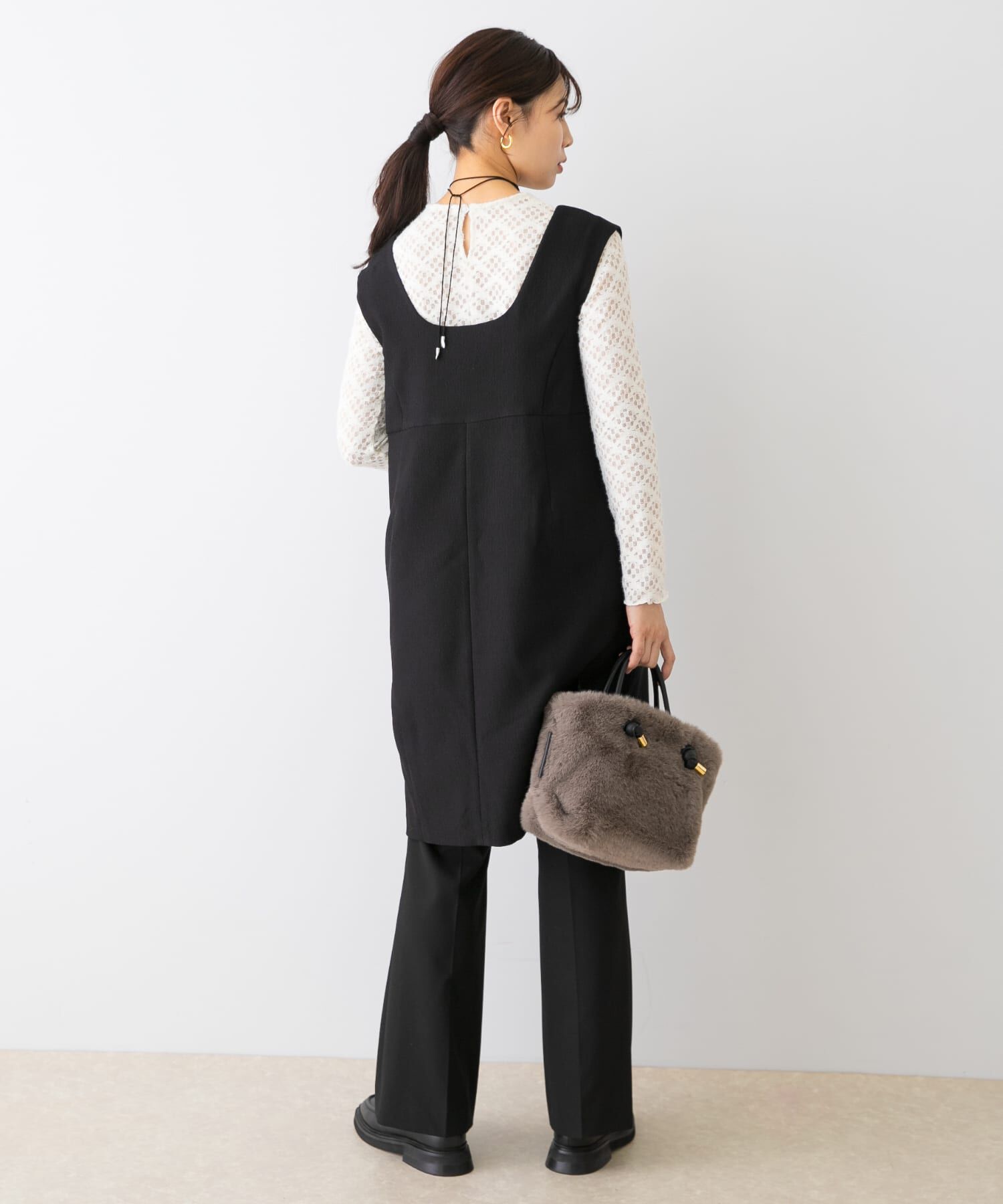 URBAN RESEARCH ROSSO「F by ROSSO　ピケ2WAYミニジャンパーワンピース」|ワンピース|