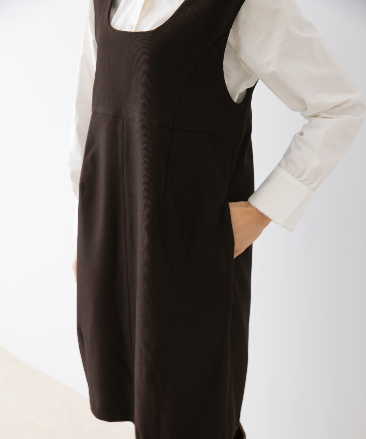 URBAN RESEARCH ROSSO「F by ROSSO　ピケ2WAYミニジャンパーワンピース」|ワンピース|