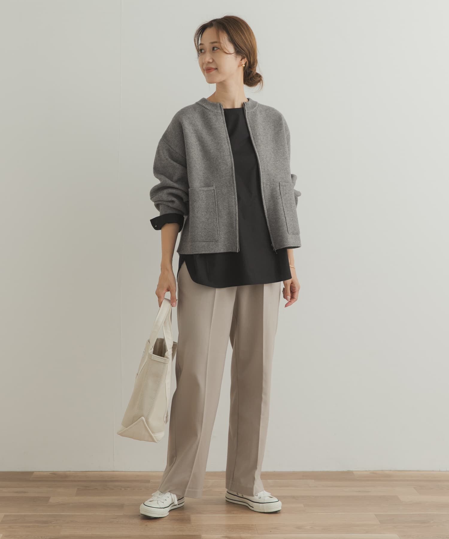 URBAN RESEARCH DOORS「『UR TECH』クルーネックプルオーバーシャツ」|シャツ・ブラウス|