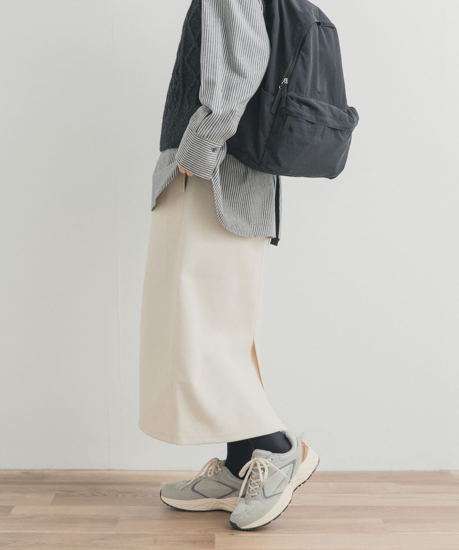 URBAN RESEARCH DOORS「『UR TECH』ニットメルトンスカート」|スカート|