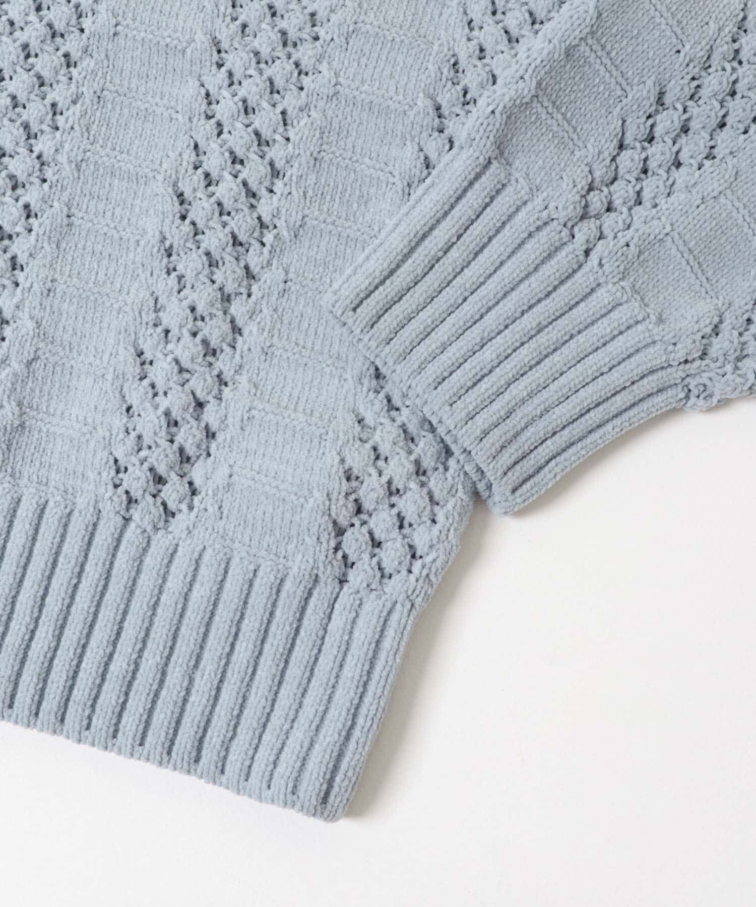 Sonny Label 「ベロアモールアイレット柄編みニットプルオーバー」|ニット・セーター|