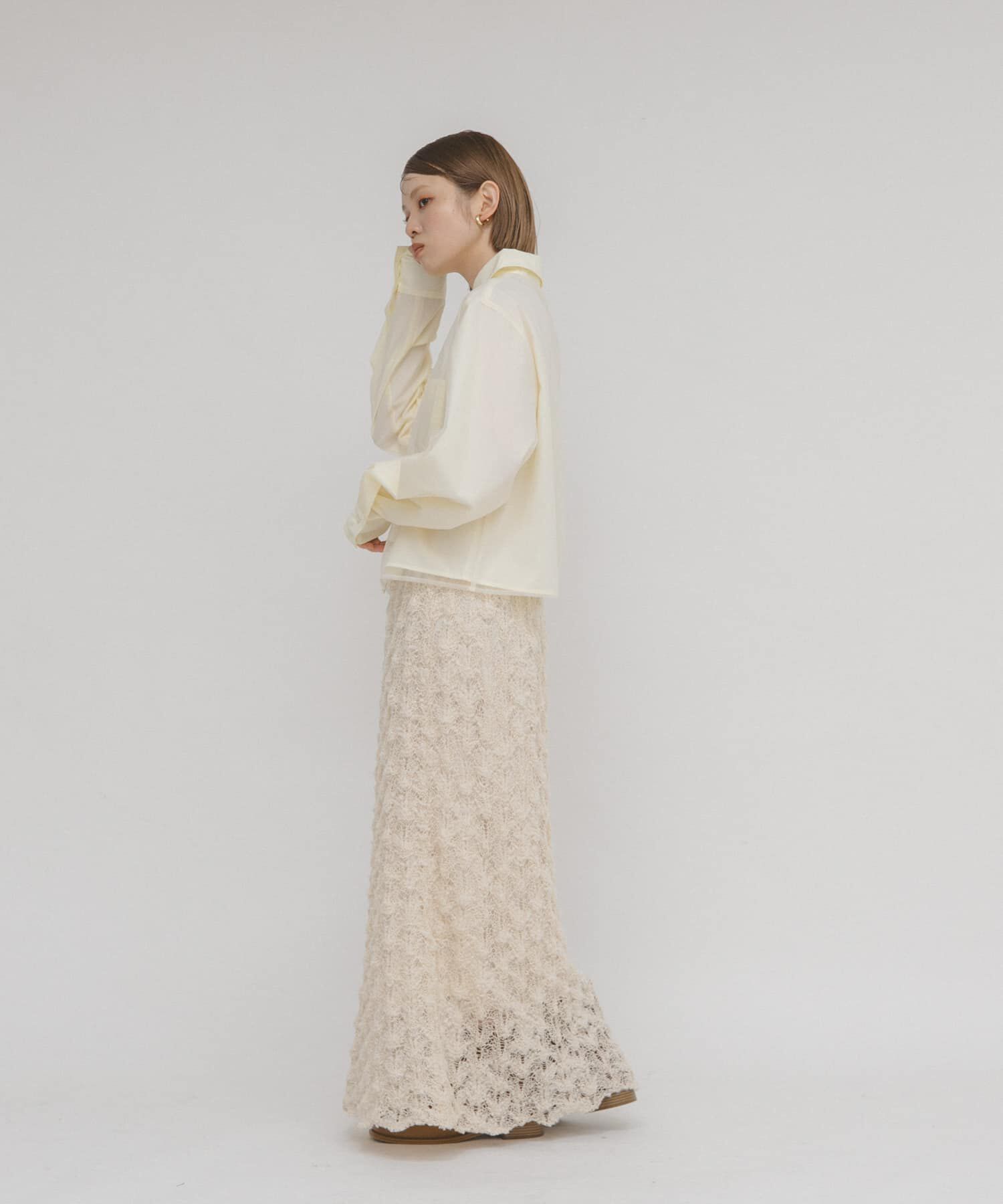  「チュールレイヤードショートシャツ」|シャツ・ブラウス|