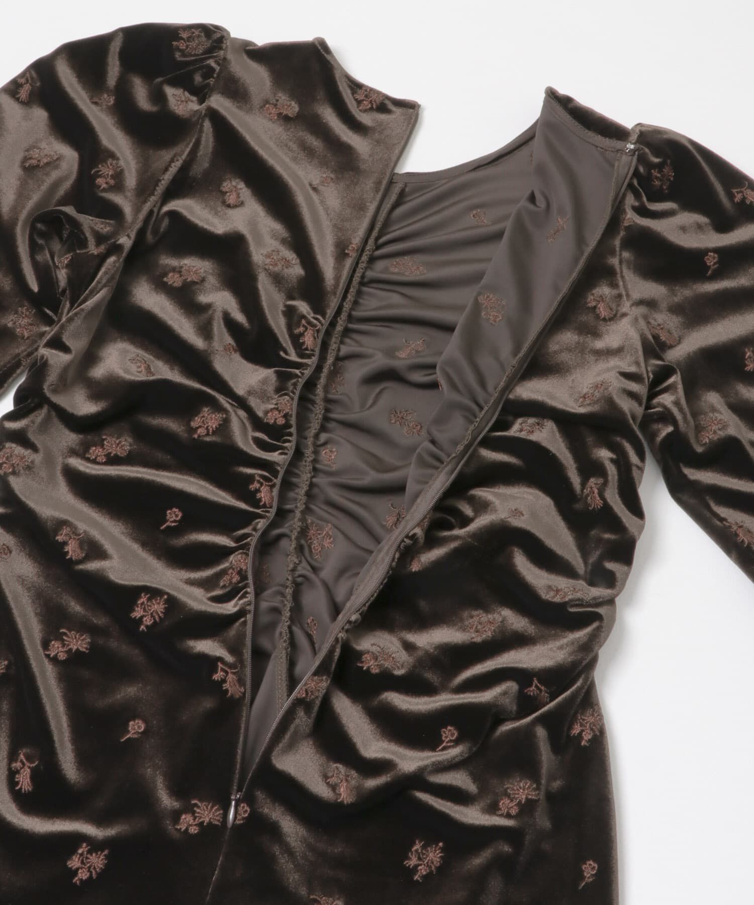  「ベロアシャーリングドレス」|ワンピース|