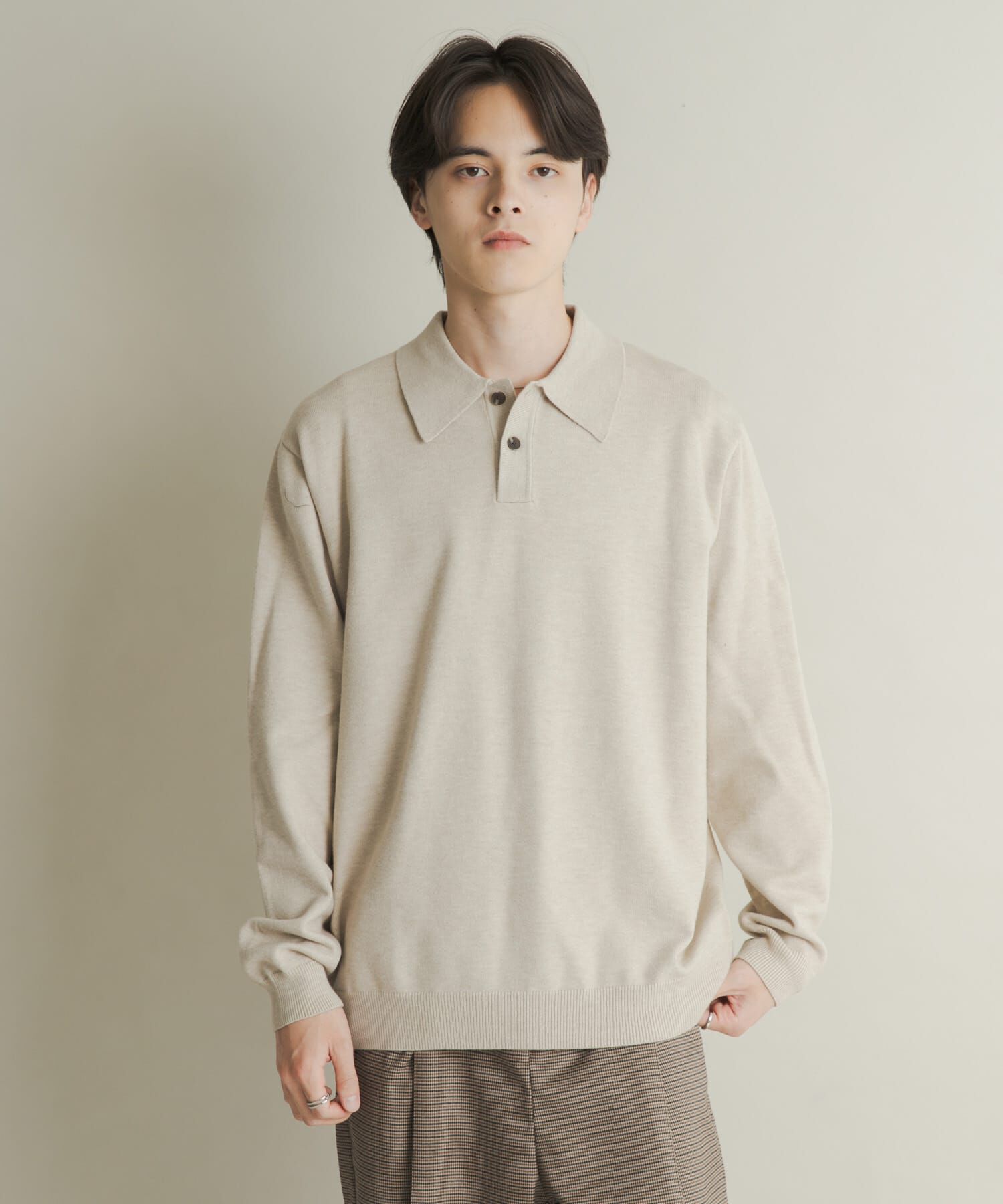 SENSE OF PLACE by URBAN RESEARCH「『一部WEB限定カラー』『洗濯可/毛玉防止』ストレッチニットポロシャツ」|ニット・セーター|