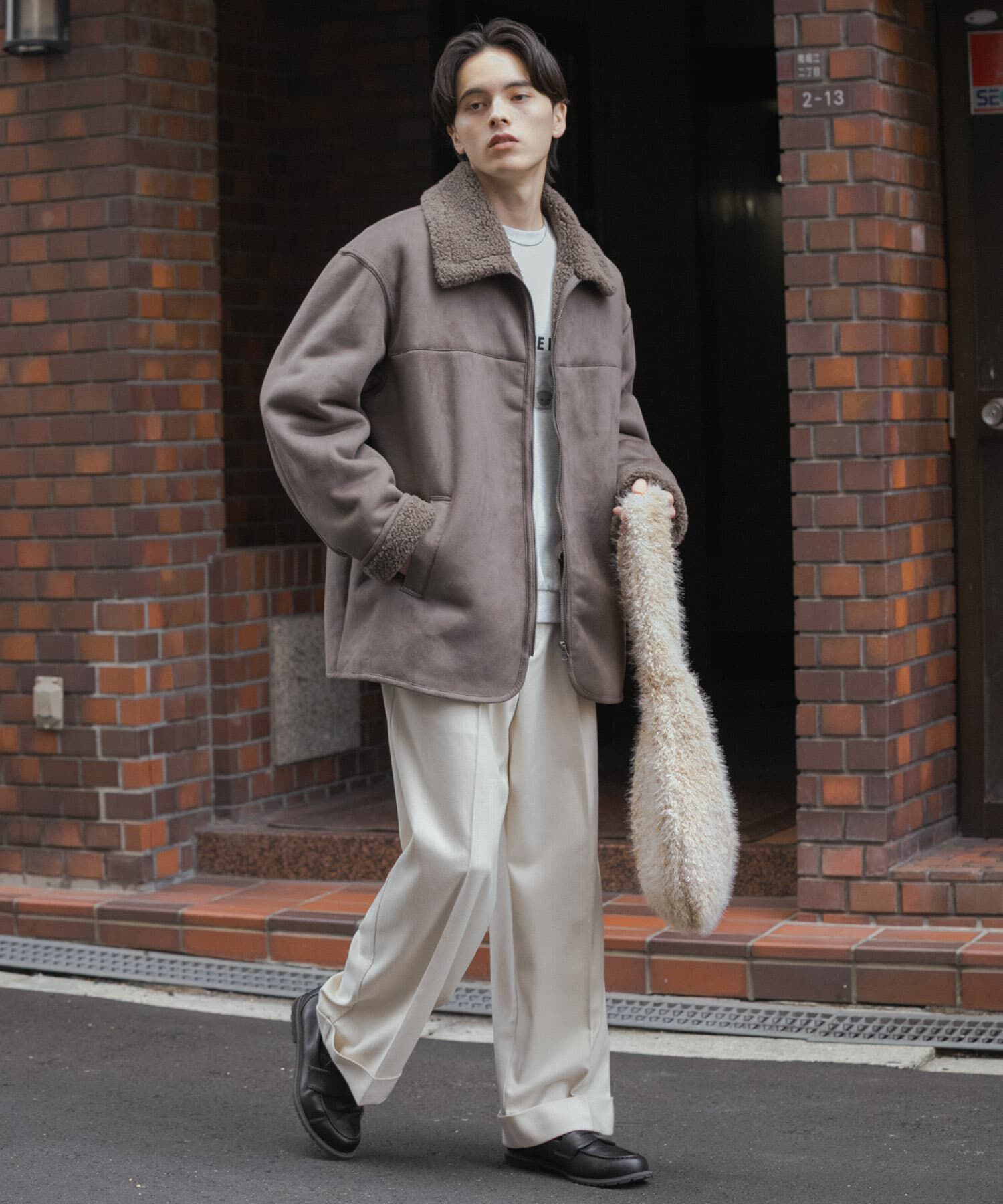 SENSE OF PLACE by URBAN RESEARCH「アソートボアブルゾン」|ブルゾン・スタジャン|