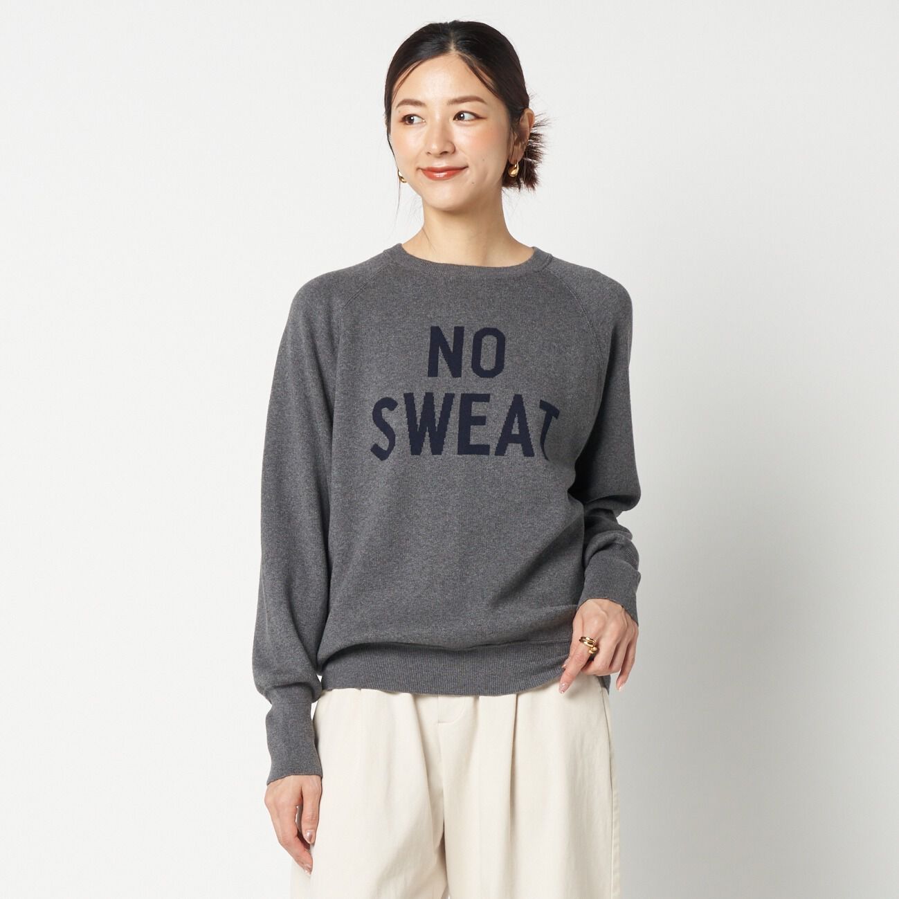 HELIOPOLE「HELIOPOLE DOUBLE JACQUARD LOGO KNIT」|ニット・セーター|