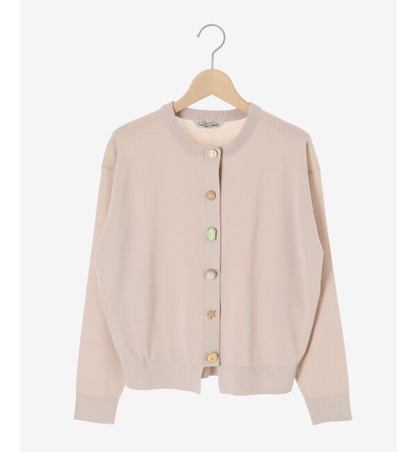  「TORRAZZO DONNA ビジューカーディガン」|カーディガン|Ｌ／ベージュ
