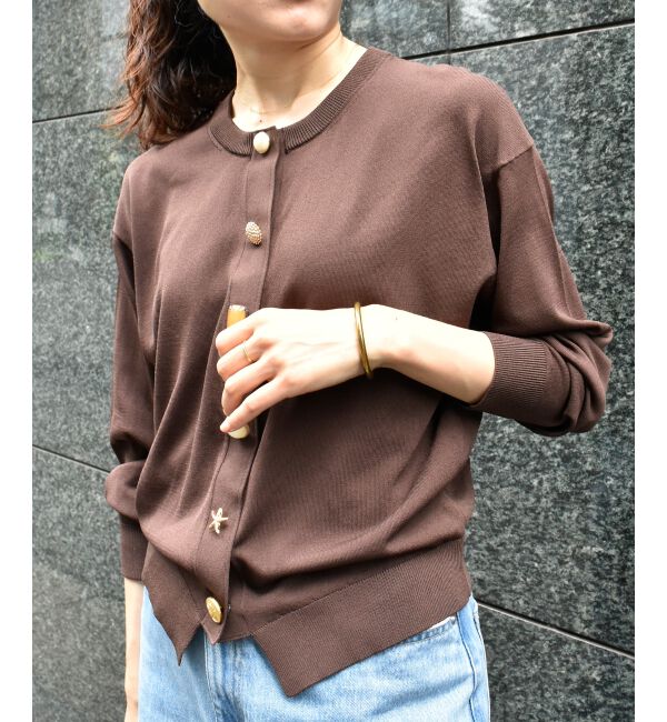  「TORRAZZO DONNA ビジューカーディガン」|カーディガン|