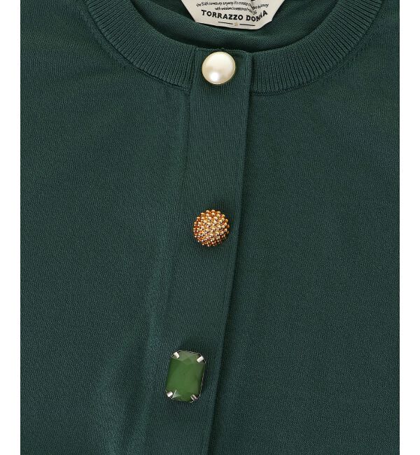  「TORRAZZO DONNA ビジューカーディガン」|カーディガン|