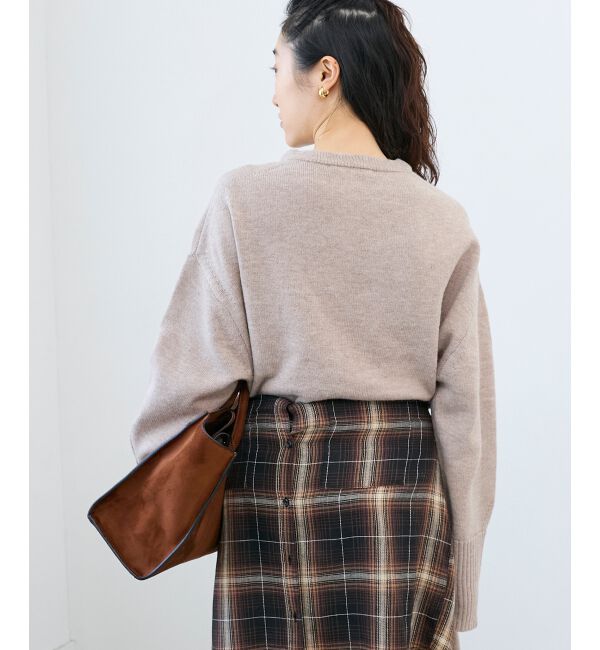  「ネックが選べるニットワンピース」|ワンピース|