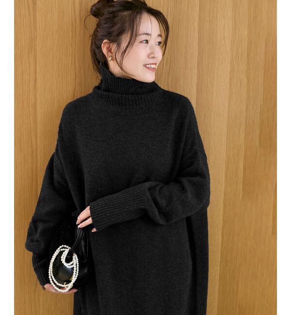  「ネックが選べるニットワンピース」|ワンピース|