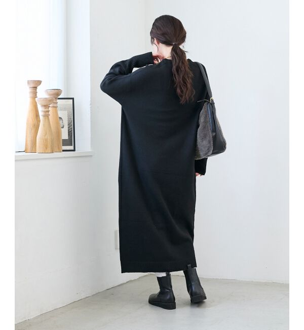  「ネックが選べるニットワンピース」|ワンピース|
